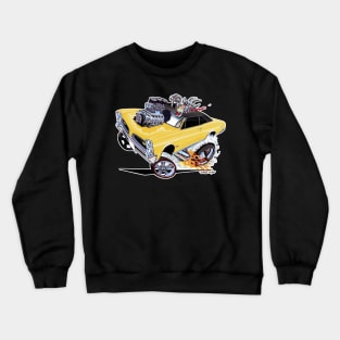 GOATINATOR 1966 GTO yellow Crewneck Sweatshirt